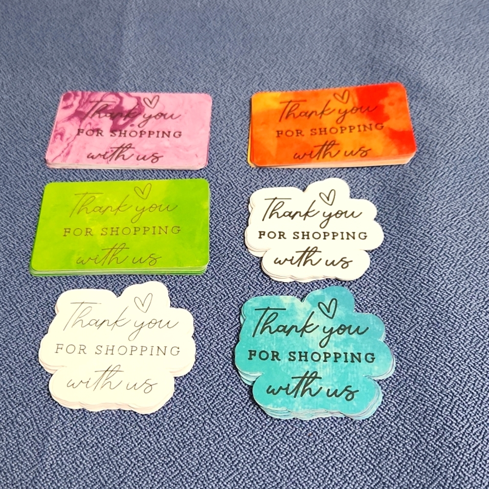 72/$10 pieces Business Thank you Card.